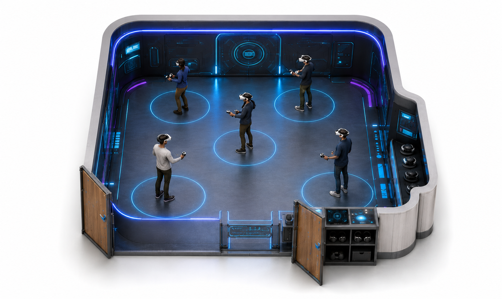 VR Erlebnisraum für digitale Simulationen